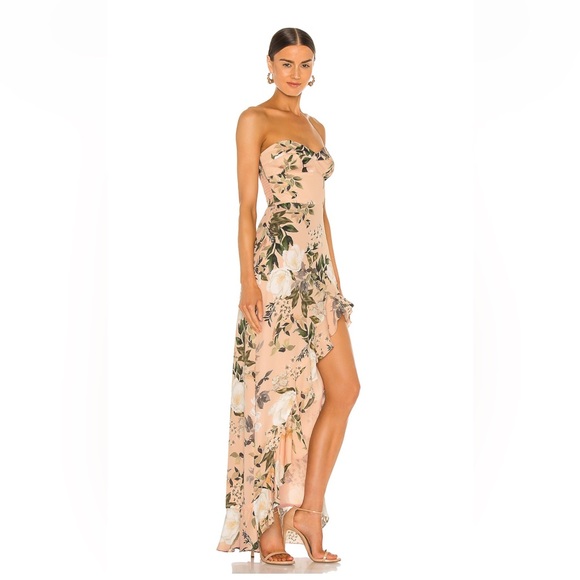 Amanda Uprichard X REVOLVE Eden Gown in Juniper Floral SMALL NWT $301 - Picture 2 of 7